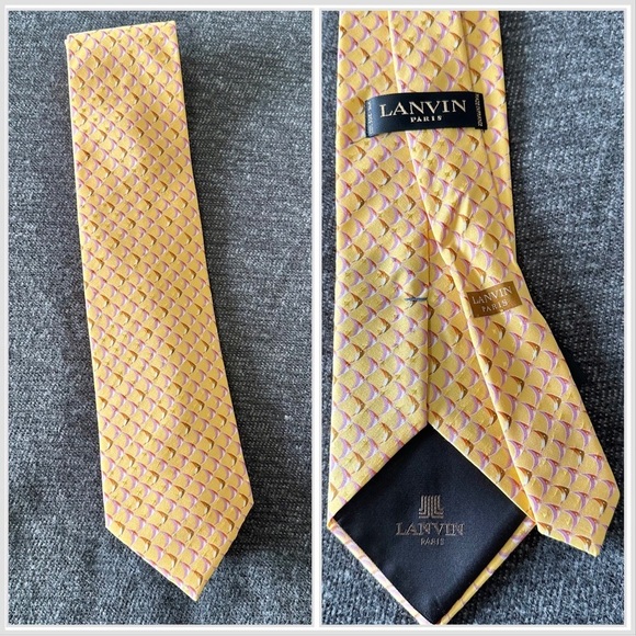 Lanvin Other - Lanvin Paris Men’s Silk Tie New NWT
